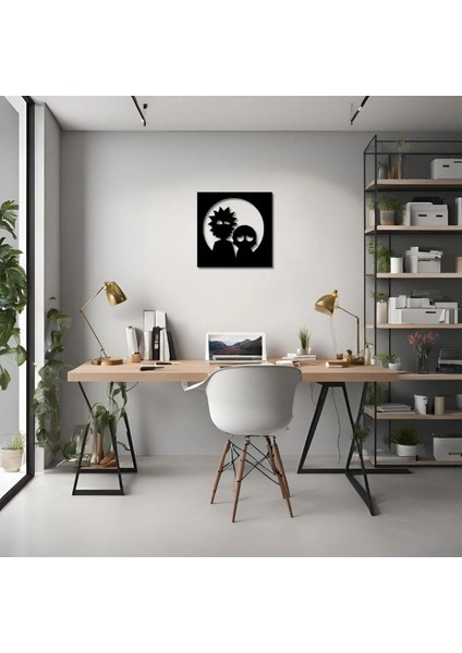 Metal Dekor Rick And Morty Metal Duvar Tablosu Pop Art