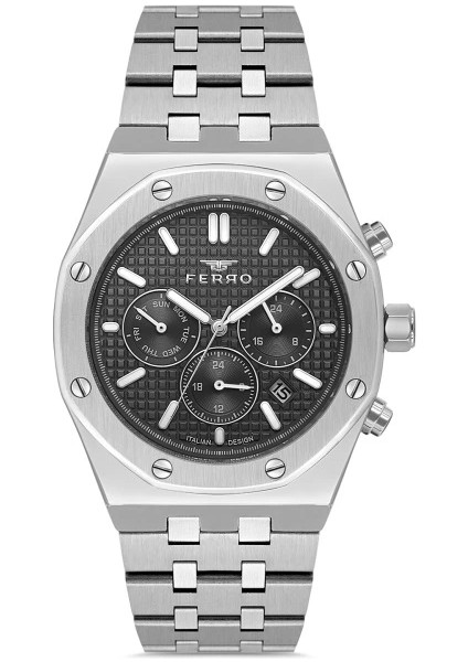 Gumus Celik Kordon Erkek Kol Saati FM11508A-A2