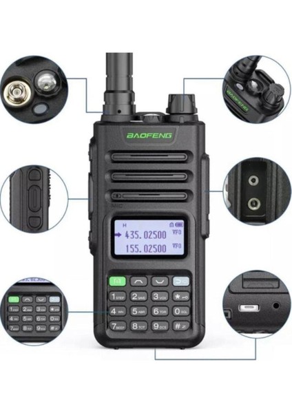 Uv-13 Pro Taktikal Anten Siyah