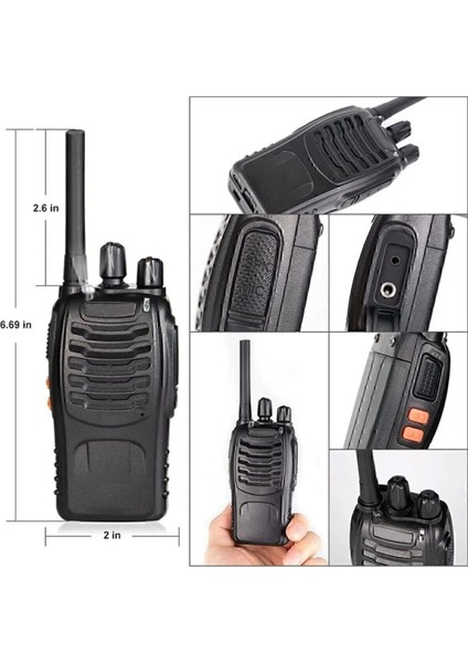 4 Lü Set Tkstar 999 Baofeng Inşaat Şantiye Av Vale Kule Vinç Okul Kamp Gezi Telsizi Kulaklık Hediye modelleri