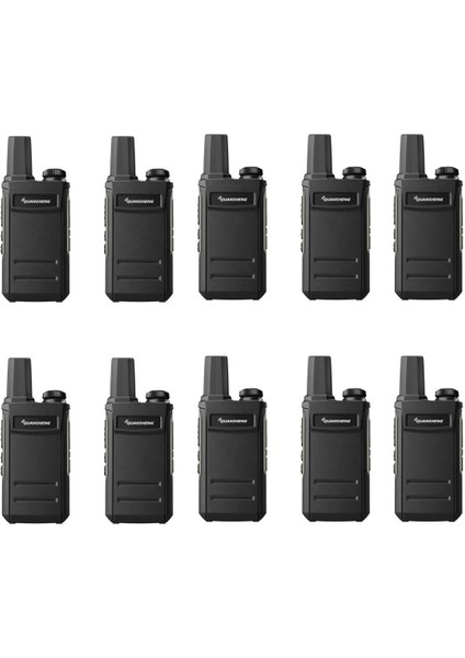 10 Lu Set Quansheng Tg-A1 Kulaklık Gezi Piknik Güzellik Merkezi Inşaat Şantiye Vinç Telsizi