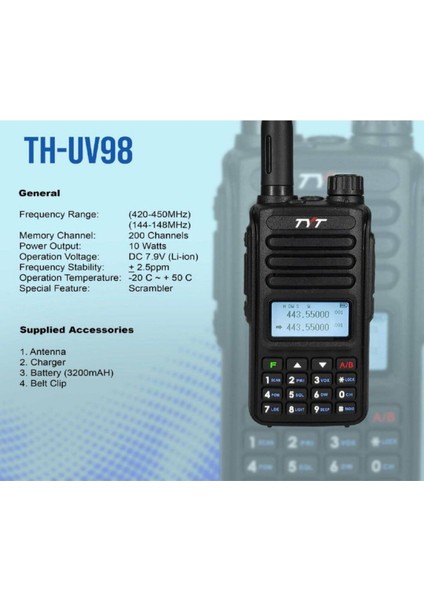 Th Uv-98 Dual Band El Telsizi
