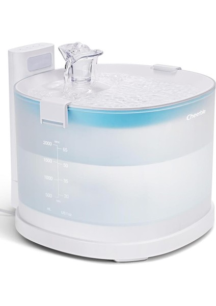 E1+ Plastik Hazneli Şarjlı Otomatik Kedi Köpek Su Pınarı 2 Lt 22X20X18 cm