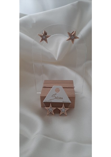 Vip Yıldız Gold Küpe