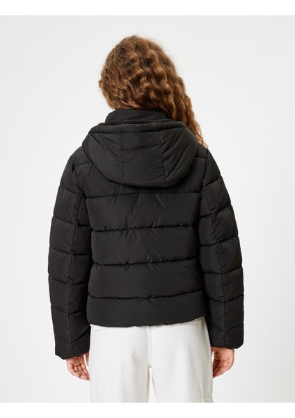 Şişme Mont Kapüşonlu Fermuarlı Cep Detaylı fırsatları