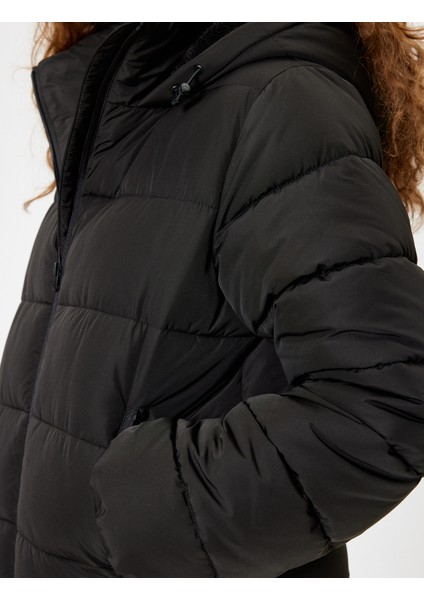 Şişme Mont Kapüşonlu Fermuarlı Cep Detaylı indirimleri