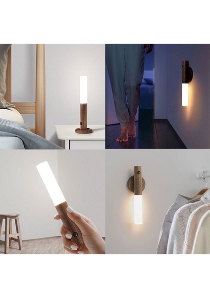 Şarjlı, Sensörlü, Taşınabilir, Magnetli, Çok Amaçlı LED Aplik, Sarjlı Duvar, Masa Üstü, Gece Lambası
