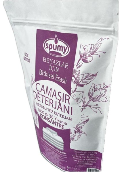 Toz Çamaşır Deterjan 1600 gr Beyazlar 36 Yıkama