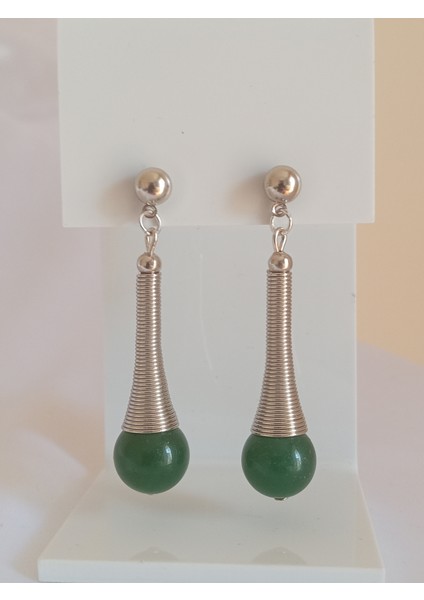 Jade (Ceyt)Taşı Sallantı Küpe