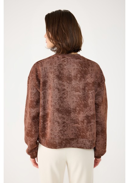 Yıkamalı Basic Sweatshirt