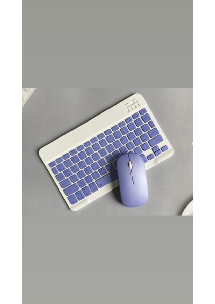 Galaxy S9 Fe Plus 12.4 Uyumlu Standlı Tablet Kılıfı + Bluetooth Klavye Mouse Set