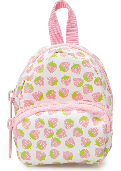Strawberry Mını Bag 5fx Pembe Kız Çocuk Bozuk Para Cüzdanı