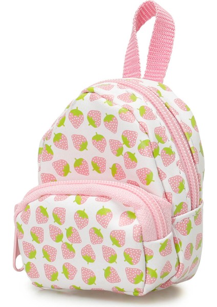 Strawberry Mını Bag 5fx Pembe Kız Çocuk Bozuk Para Cüzdanı