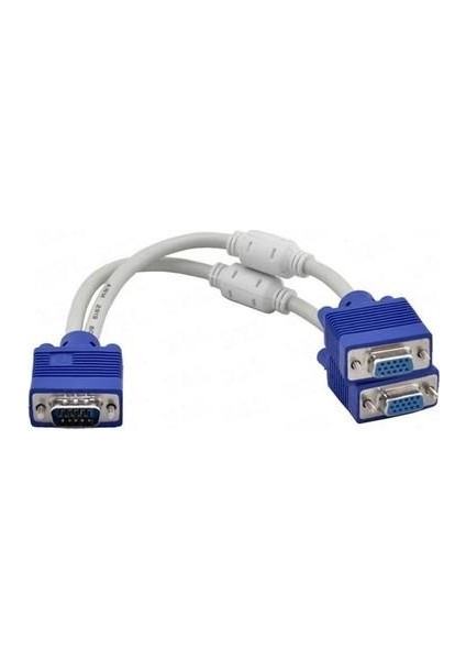 2 Port VGA Splitter 2 Port VGA Çoğaltıcı Kablo