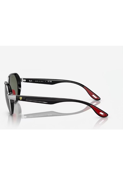 RB3703-M F00771 Unisex Güneş Gözlüğü Ferrari Model Yeşil Cam Siyah Çerçeve modelleri