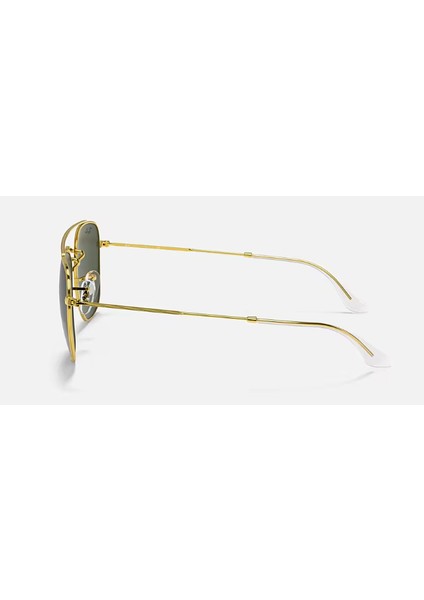 Rb3557 919631 Erkek Güneş Gözlüğü Yeşil Cam Metal Köprülü Gold Çerçeve modelleri