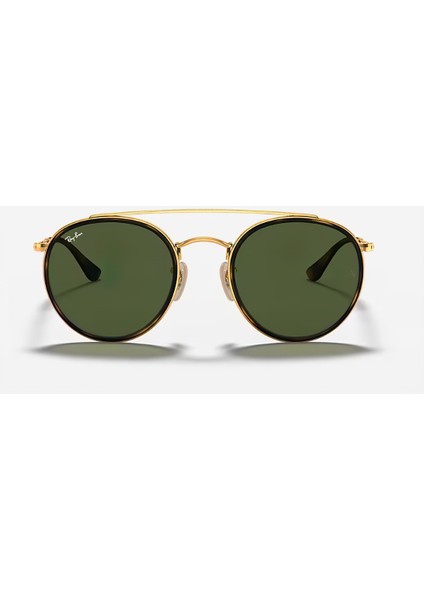 Rb3647N Unisex Güneş Gözlüğü Yeşil Cam Metal Köprülü Gold Sarı Çerçeve fiyatları