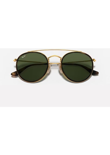 Rb3647N Unisex Güneş Gözlüğü Yeşil Cam Metal Köprülü Gold Sarı Çerçeve fırsatları