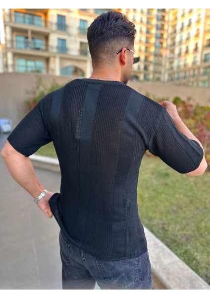 Tişört Örme Triko Tişört Nefes Alabilen Bisikletyaka Terletmez Oversize Bol Kesim Salaş T-Shirt modelleri