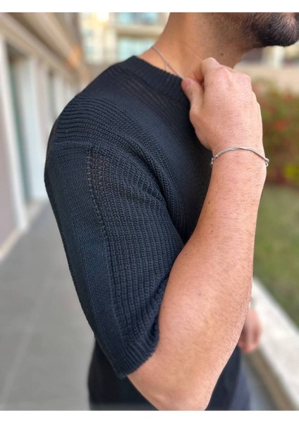 Tişört Örme Triko Tişört Nefes Alabilen Bisikletyaka Terletmez Oversize Bol Kesim Salaş T-Shirt fırsatları