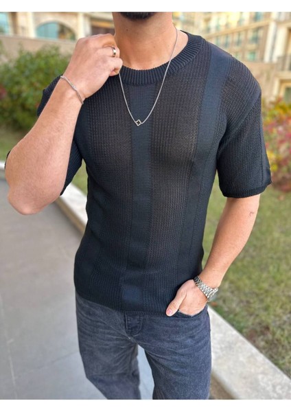 Tişört Örme Triko Tişört Nefes Alabilen Bisikletyaka Terletmez Oversize Bol Kesim Salaş T-Shirt indirimleri