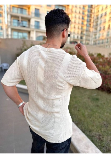 Tişört Örme Triko Tişört Nefes Alabilen Bisikletyaka Terletmez Oversize Bol Kesim Salaş T-Shirt fiyatları