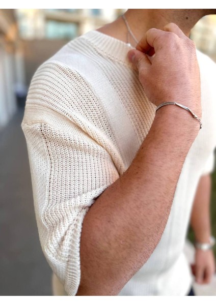 Tişört Örme Triko Tişört Nefes Alabilen Bisikletyaka Terletmez Oversize Bol Kesim Salaş T-Shirt indirimleri