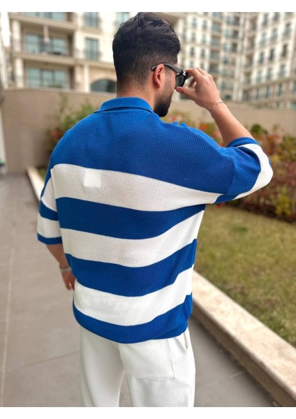 Tişört Örme Triko Tişört Nefes Alabilen Terletmez Oversize Tshirt Polo Yaka Salaş Tshirt Rahat Kesim fiyatları