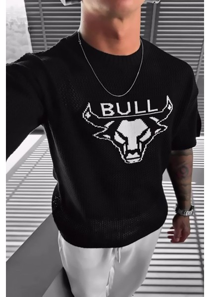 Nefes Alabilen Oversize Tişört Fileli Terletmez Pamuklu Bisiklet Yaka Rahat Kesim Salaş T-Shirt