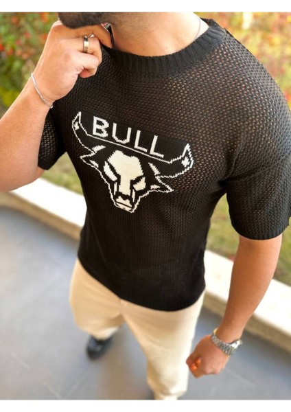 T-Shirt Nefes Alabilen Bisiklet Yaka Terletmez Pamuklu Fileli Tişört Oversize Tshirt Bull indirimleri