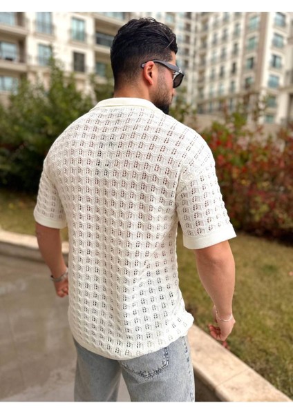 T-Shirt Nefes Alabilen Terletmez Polo Yaka Tshirt Slim Fit Italyan Yaka Tişört