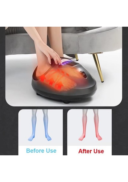 Isı Zaman Hava Basınç Ayarlı Ayak Masaj Aleti Shiatsu Foot Massager Kumandalı