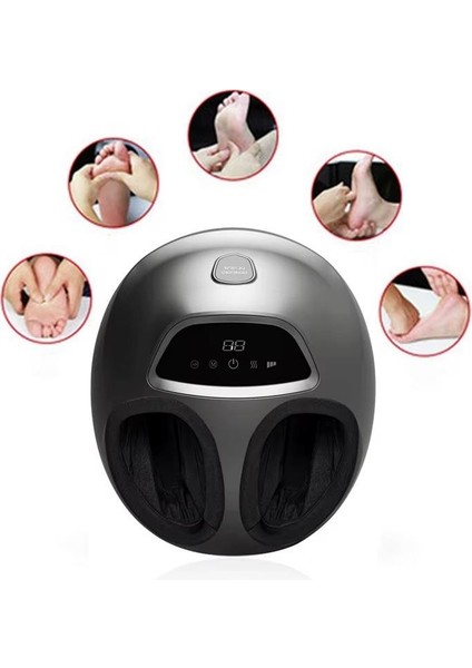 Isı Zaman Hava Basınç Ayarlı Ayak Masaj Aleti Shiatsu Foot Massager Kumandalı