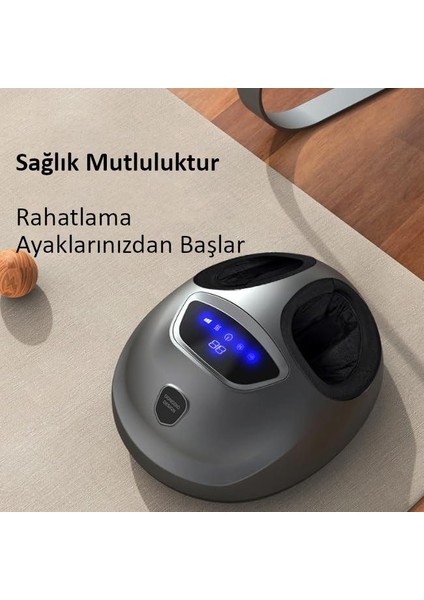 Isı Zaman Hava Basınç Ayarlı Ayak Masaj Aleti Shiatsu Foot Massager Kumandalı