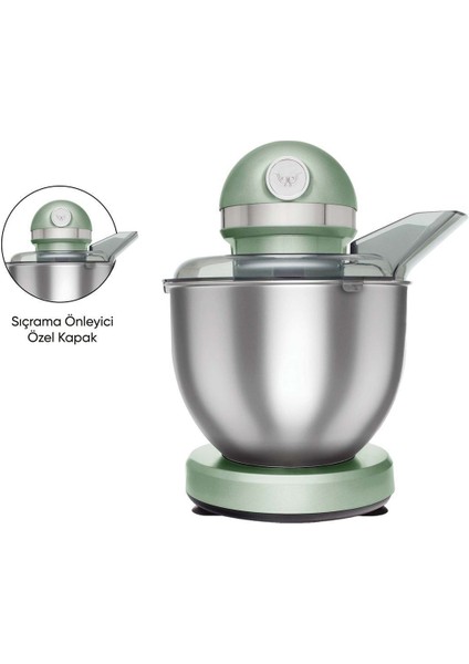 Mastermaid Chef Stand Mikser Cabbage Green 1750 Güçlü Motor 5 Lt Hazne - Karıştırma, Yoğurma, Çırpma