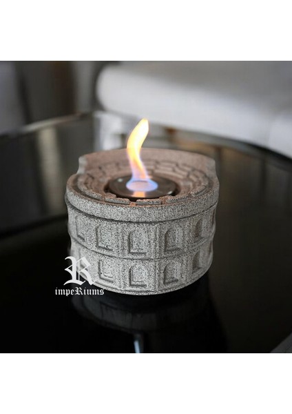 Imperıums Kolezyum Tasarımlı Terrazzo Masaüstü Bioethanol Şömine fırsatları