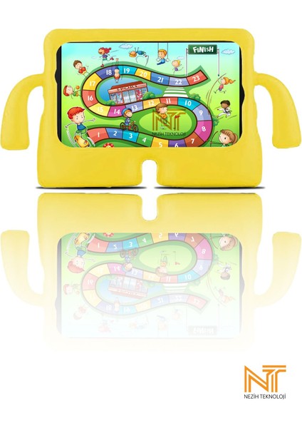 Galaxy Tab A T507 Uyumlu Çocuklar Için Maskotlu Standlı Tam Koruma Nezih Case Silikon Kılıf modelleri