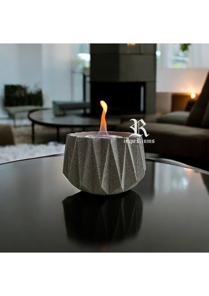 Imperıums Verta Terrazzo Masaüstü Bioethanol Şömine modelleri