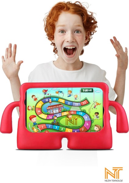 Huawei T5 10 Uyumlu Çocuklar Için Maskotlu Standlı Tam Koruma Silikon Kılıf fiyatları