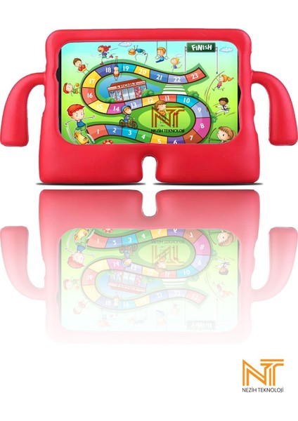 Huawei T5 10 Uyumlu Çocuklar Için Maskotlu Standlı Tam Koruma Silikon Kılıf modelleri