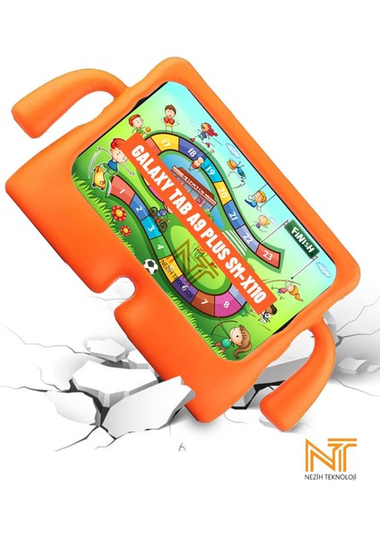 Samsung Galaxy Tab A9 SM-X110 Uyumlu Çocuklar Için Tam Koruyucu Düşmelere Dayanıklı Tablet Kılıfı modelleri