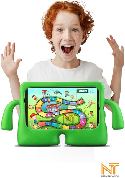 Samsung Galaxy Tab S6 Lite P610 Uyumlu Çocuklar Için Maskotlu Standlı Tam Koruma Silikon Kılıf fiyatları