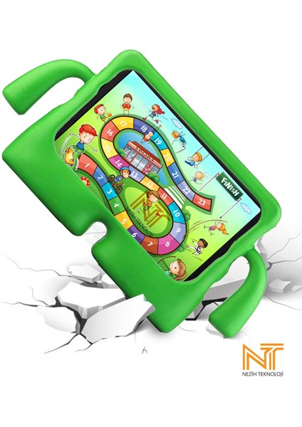 Samsung Galaxy Tab S6 Lite P610 Uyumlu Çocuklar Için Maskotlu Standlı Tam Koruma Silikon Kılıf fırsatları