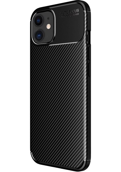 iPhone 11 Kılıf Focus Carbon Desen Silikon Kapak