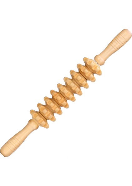 Medikal Ahşap Masaj Merdanesi Bel Boyun Sırt Bacak Masaj Aleti Selülit Gider Kaliteli