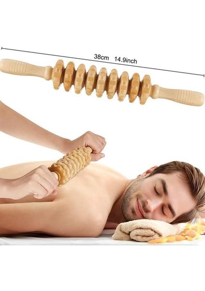 Medikal Ahşap Masaj Merdanesi Bel Boyun Sırt Bacak Masaj Aleti Selülit Gider Kaliteli modelleri