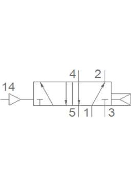PV1H Serisi 5/2-1/2 Hava Hava Solenoid Valf