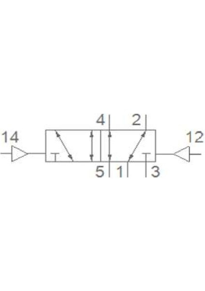 PV1H Serisi 5/2-1/8 Hava Hava Solenoid Valf