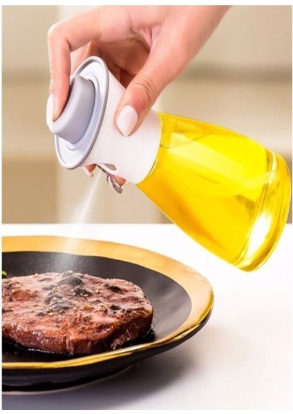 2 Adet 220 ml Çok Amaçlı Spreyli Cam Şişe Yağdanlık Yağlık
