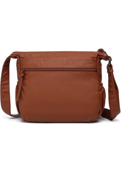 Yıkama Deri Askılı Kadın Postacı Çantası 21K Barcelona 1918 modelleri